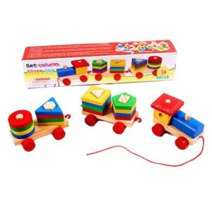 Wooden Set Column Three Car